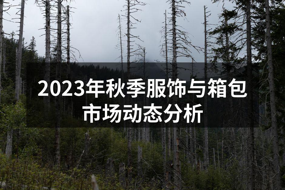 2023年秋季服饰与箱包市场动态分析